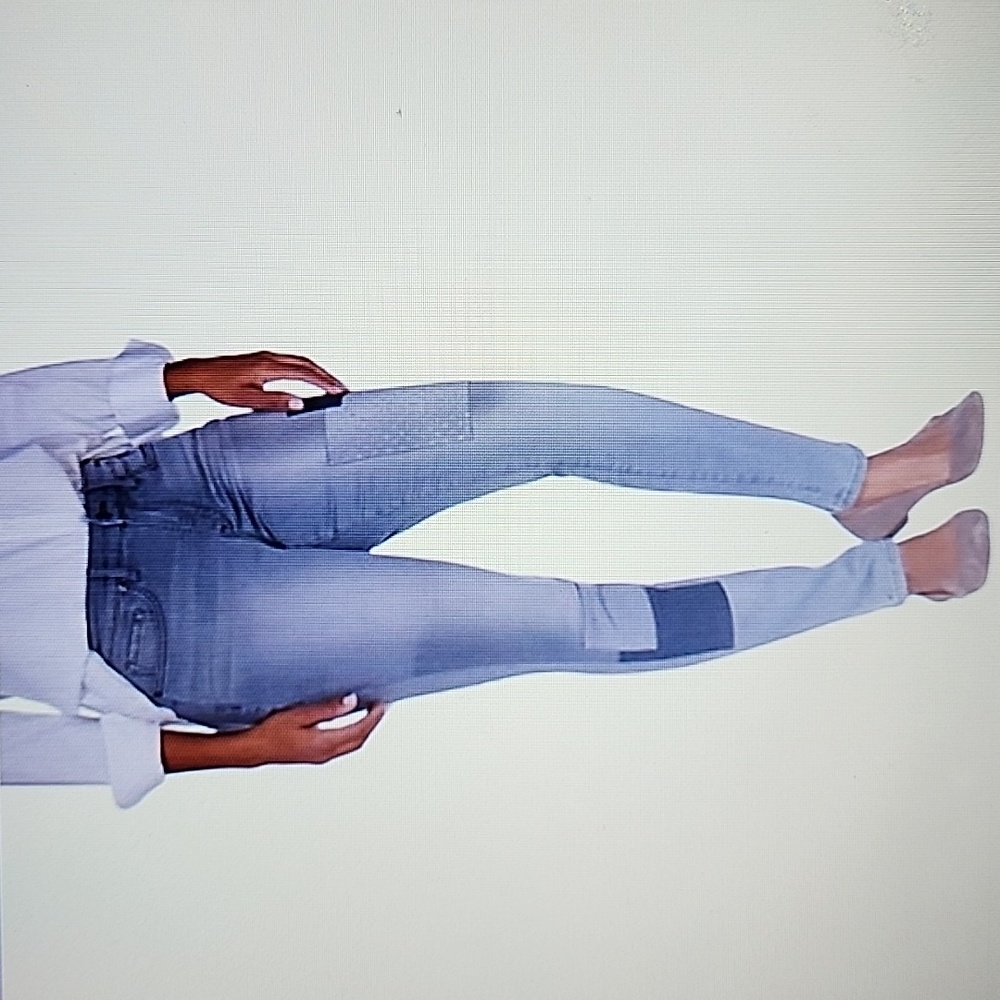 MARTHA STEWART PATCHWORK ANKLE JEANS